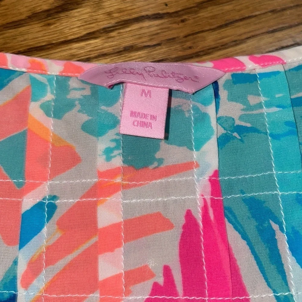 EUC Lilly Pulitzer Alyssa silk top Goombay Smash M